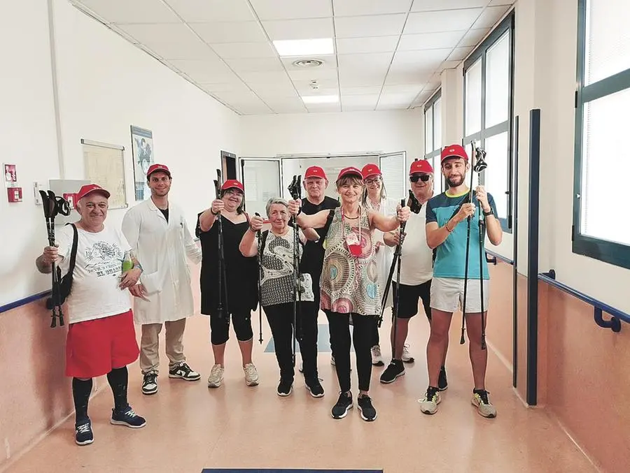 Un gruppo di pazienti partecipanti allo studio della Fondazione Don Gnocchi