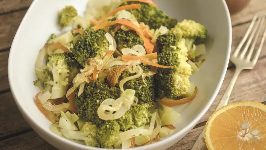 Broccoli insaporiti all’arancia