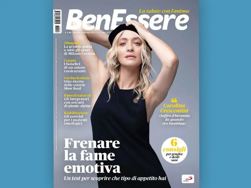 Carolina Crescentini e come frenare la fame emotiva nel numero di febbraio