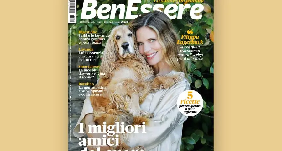 Filippa Lagerback e i migliori amici del cuore nel numero di giugno