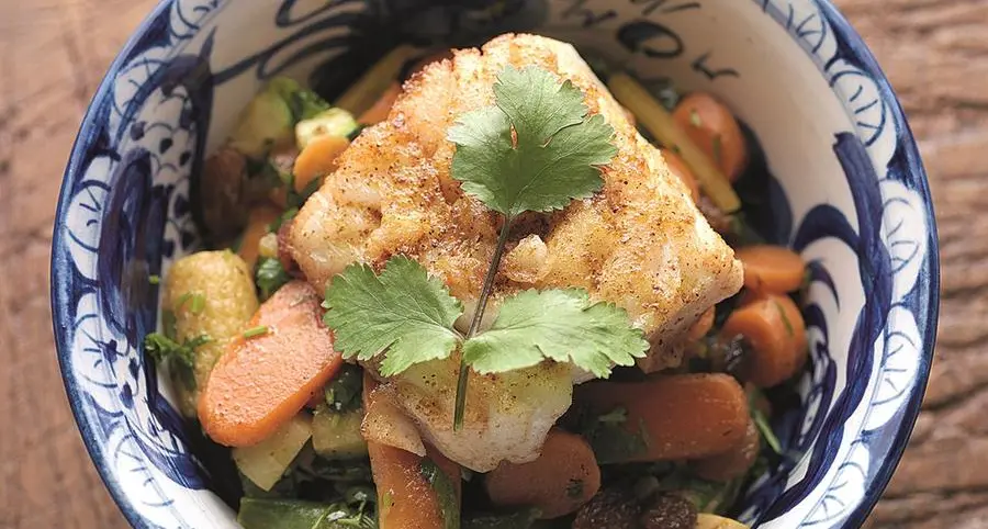 Merluzzo con verdure al curry