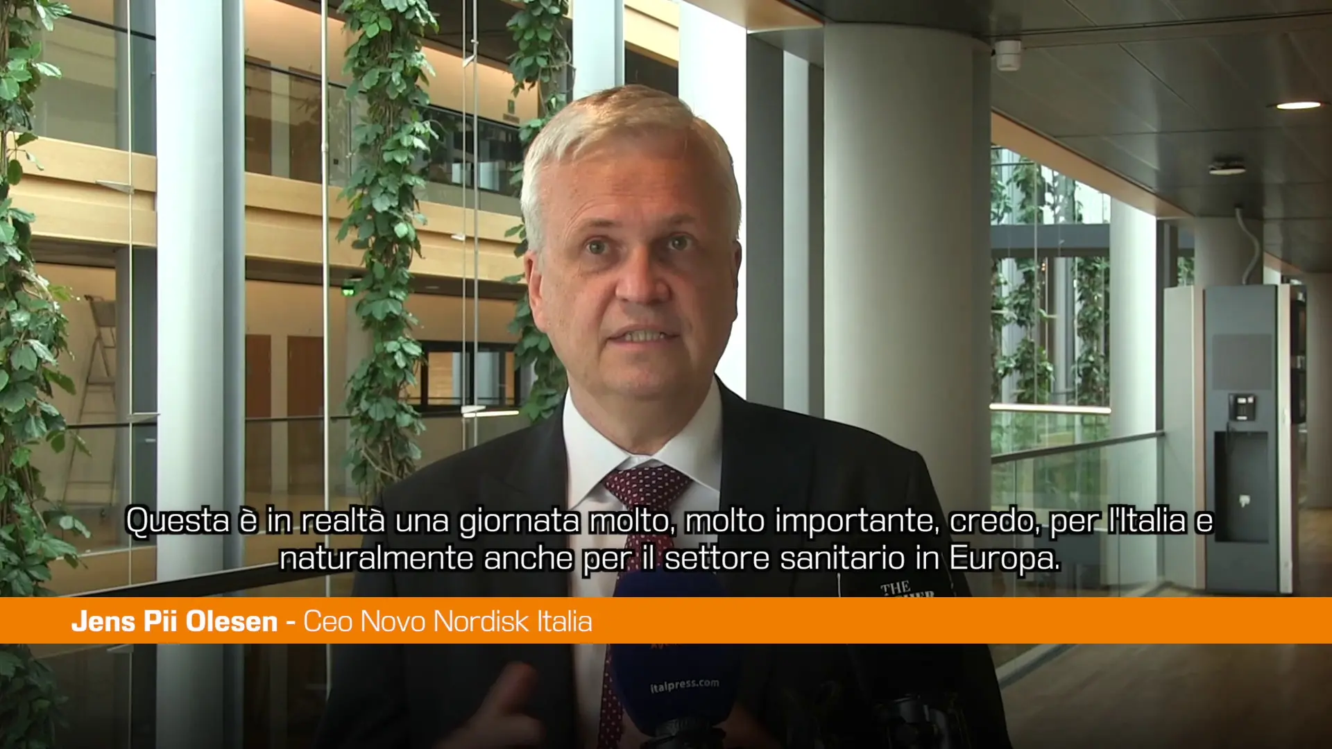 Farmaci, Olesen (Novo Nordisk) \"Volàno di investimenti, cure e posti di lavoro\"