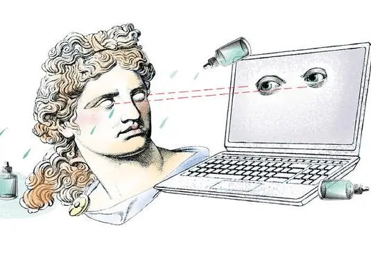 Bruciore agli occhi dopo una giornata al pc: che fare?