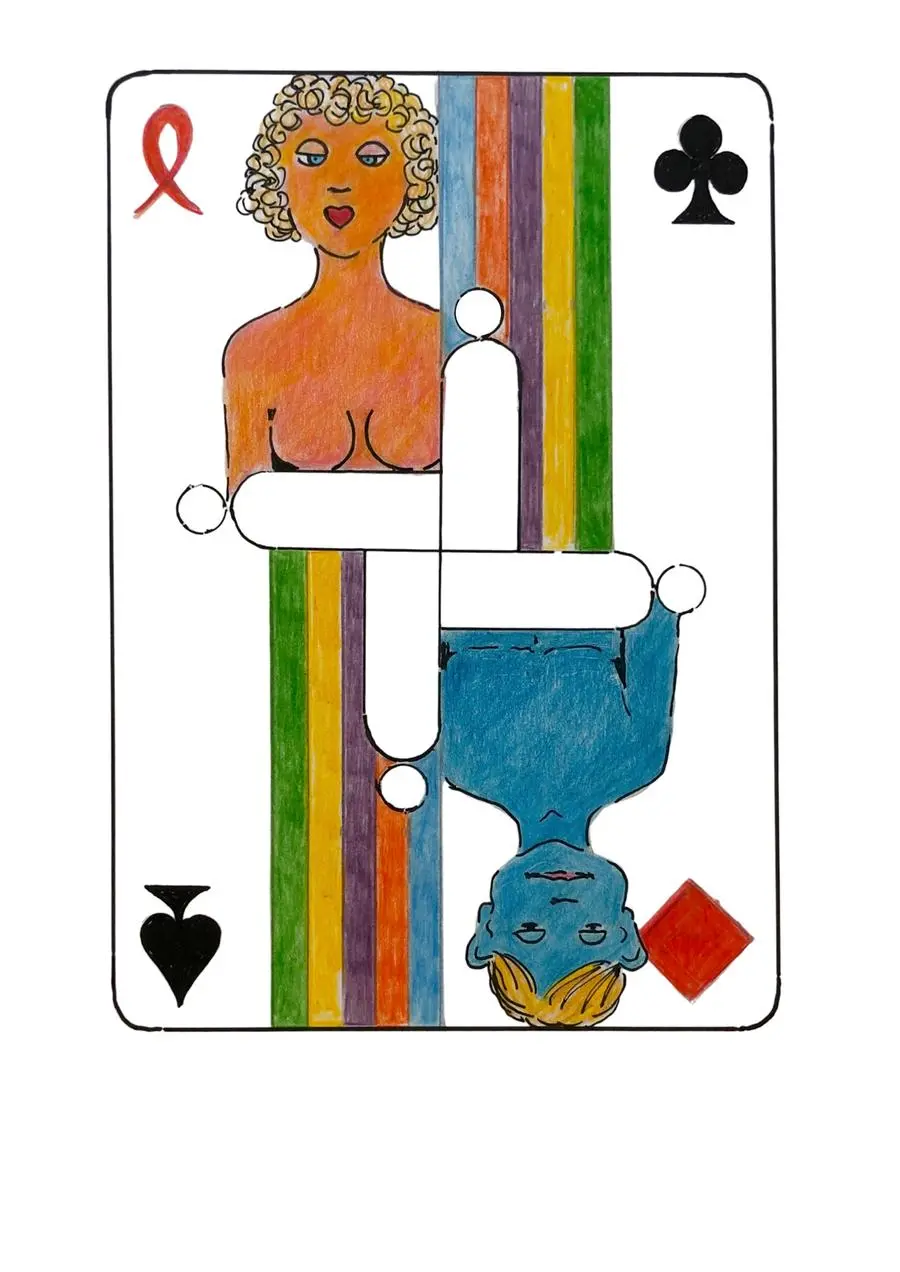 A far l’amore comincia tu (terzo classificato) di Renato Sartoretto, creativo indipendente: una rappresentazione pop, giocosa e accessibile, declinabile su accessori, manifesti e gadget.