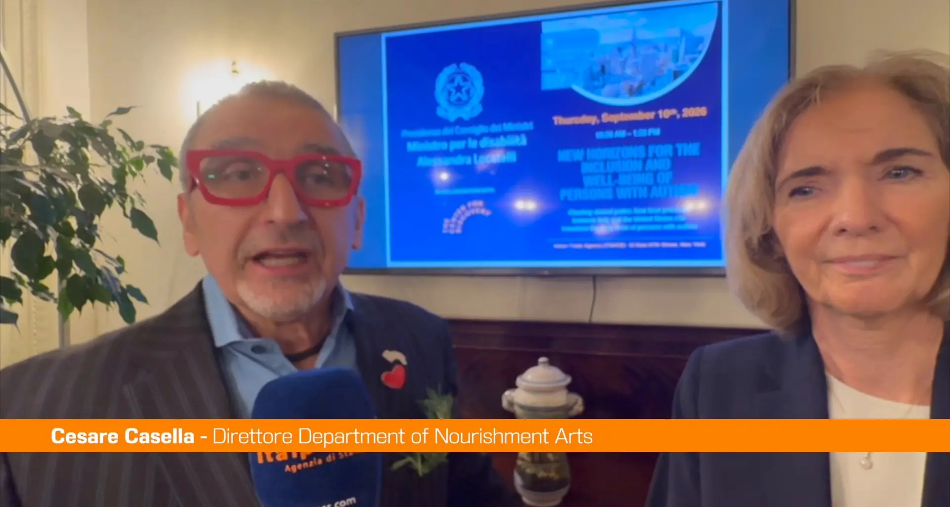 Autismo, Casella \"Anche il cibo aiuta l'inclusione, importante cultura italiana\"