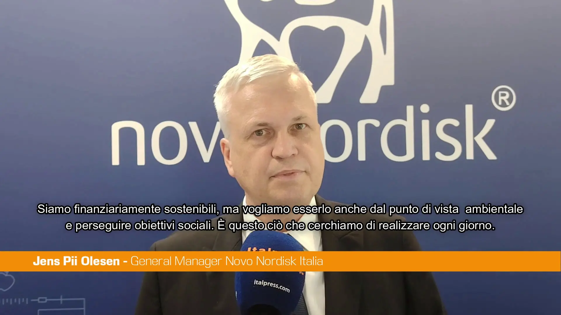Novo Nordisk, Olesen \"Impegno per la sostenibilità sociale e ambientale\"