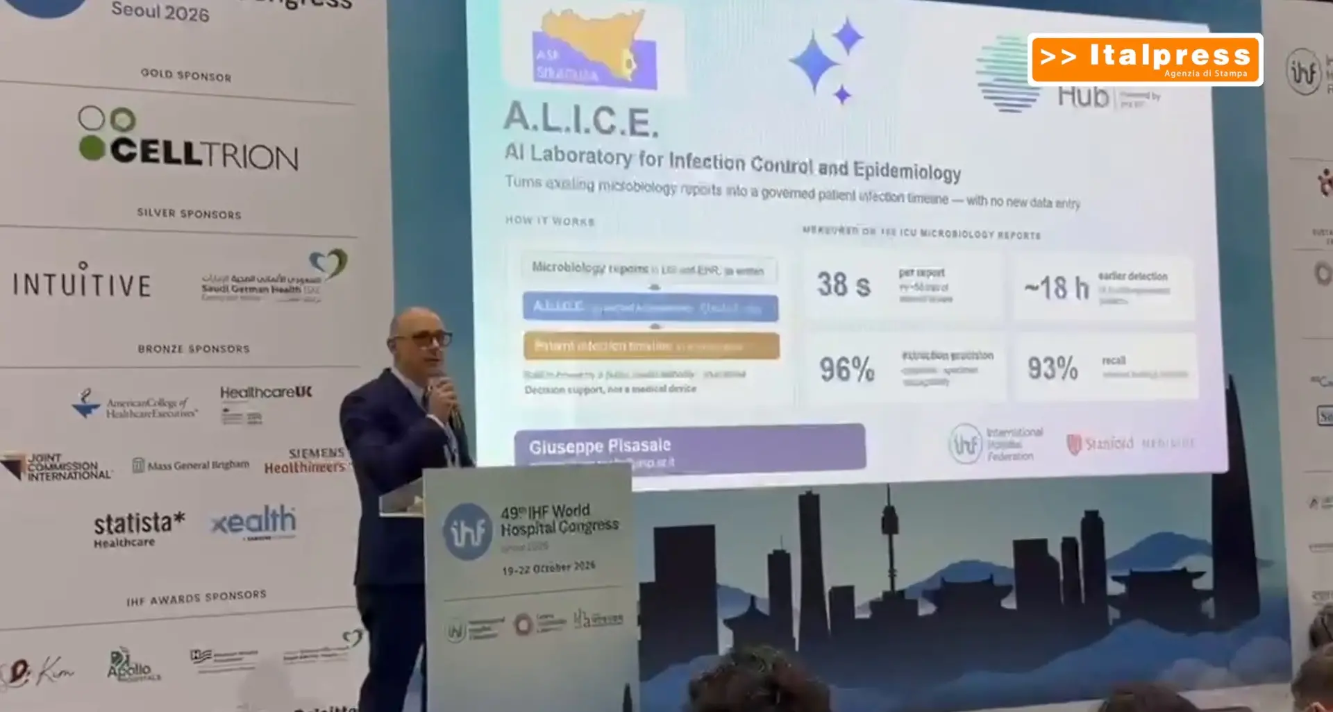 Alice e Clara, l’intelligenza artificiale dell’Asp di Siracusa premiata a Seoul