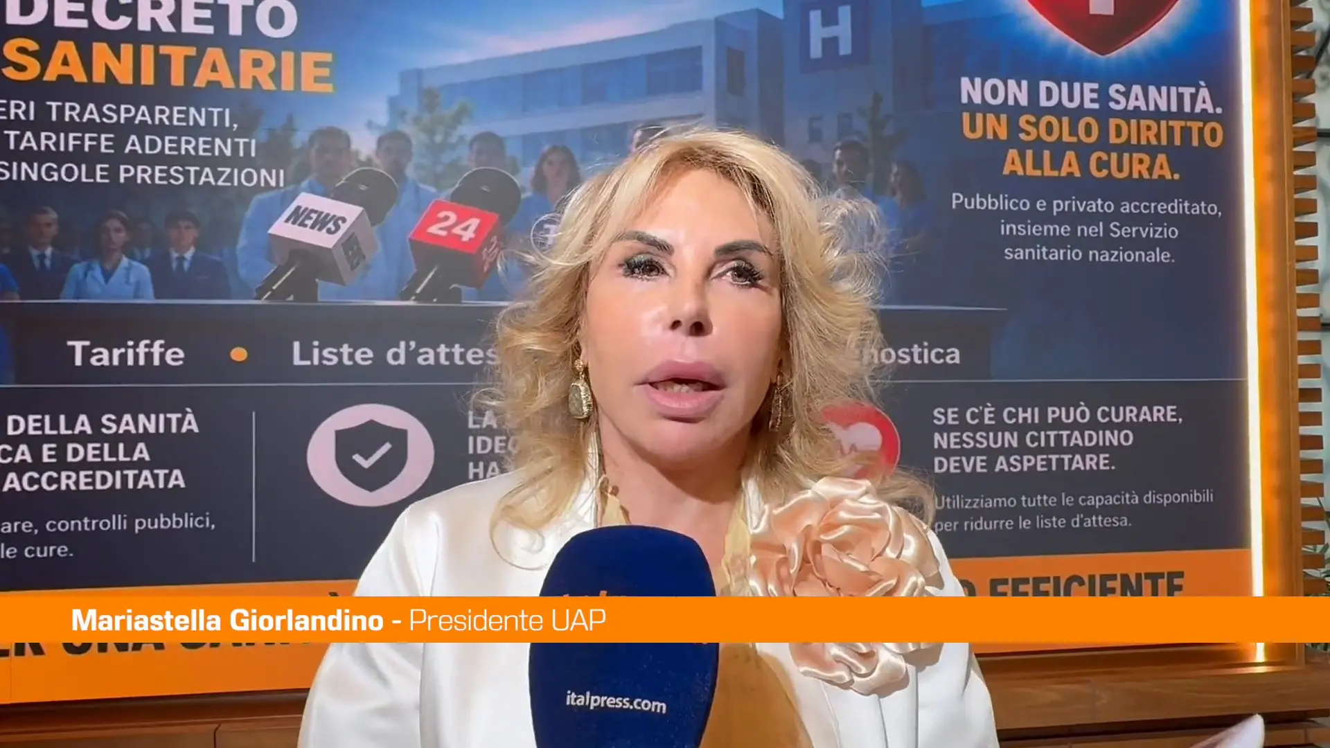 Sanità, Giorlandino (UAP) \"Al centro i cittadini e la qualità del servizio\"