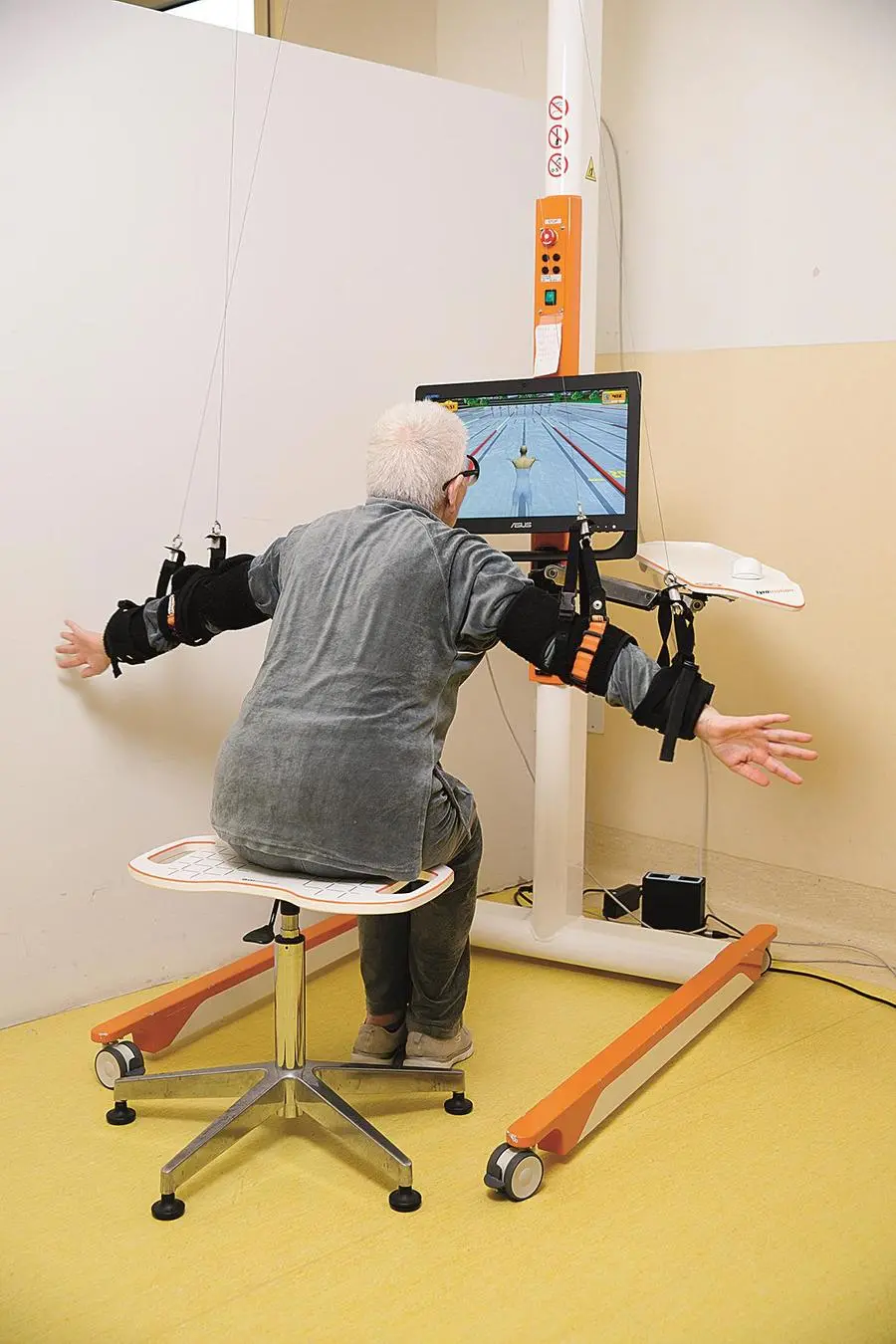 Il Centro di riabilitazione Don Carlo Gnocchi di Firenze è dotato di strumentazioni avanzate, tra cui diverse tecnologie robotiche, che possono supportare il recupero dei pazienti (foto di Simone Donati)