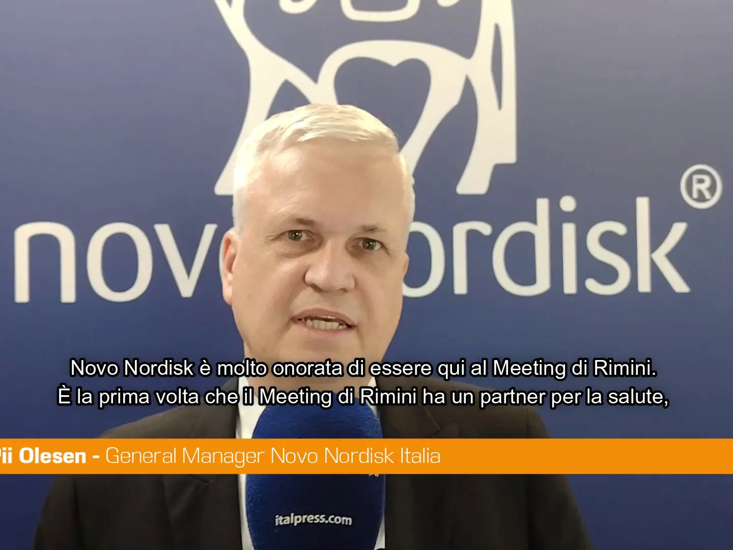 Novo Nordisk, Olesen \"Al Meeting di Rimini focus sulla prevenzione\"