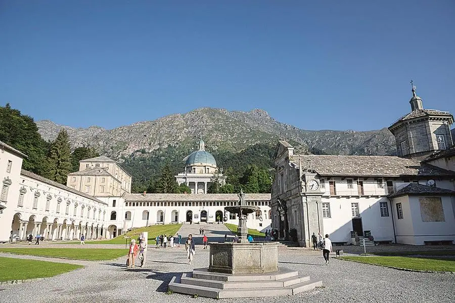 Il Santuario di Oropa, sopra Biella