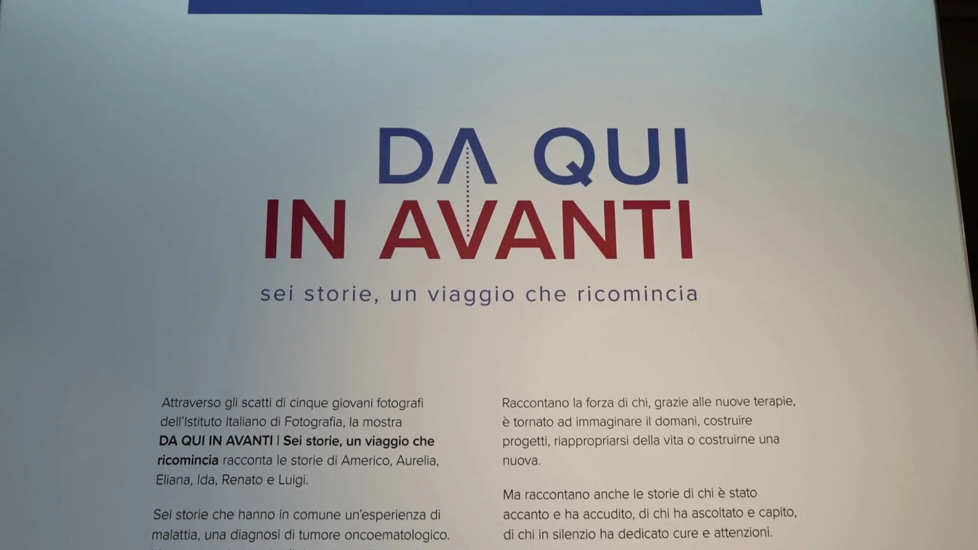 \"Da qui in avanti”, sei storie di speranza contro i tumori oncoematologici