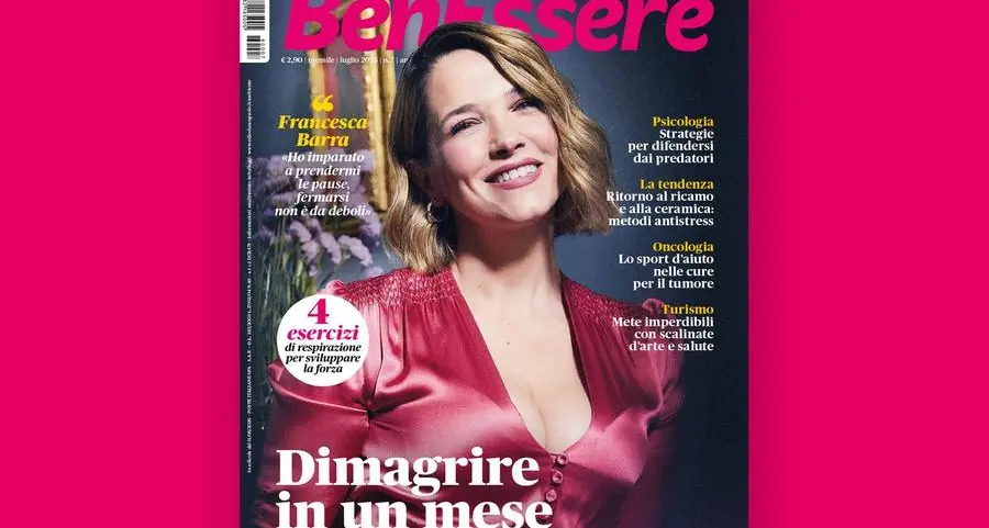 Francesca Barra e il programma per dimagrire in un mese nel numero di luglio