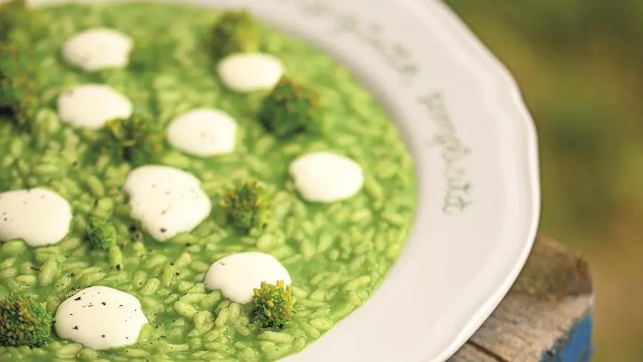 Risotto di cime di rapa con caprino