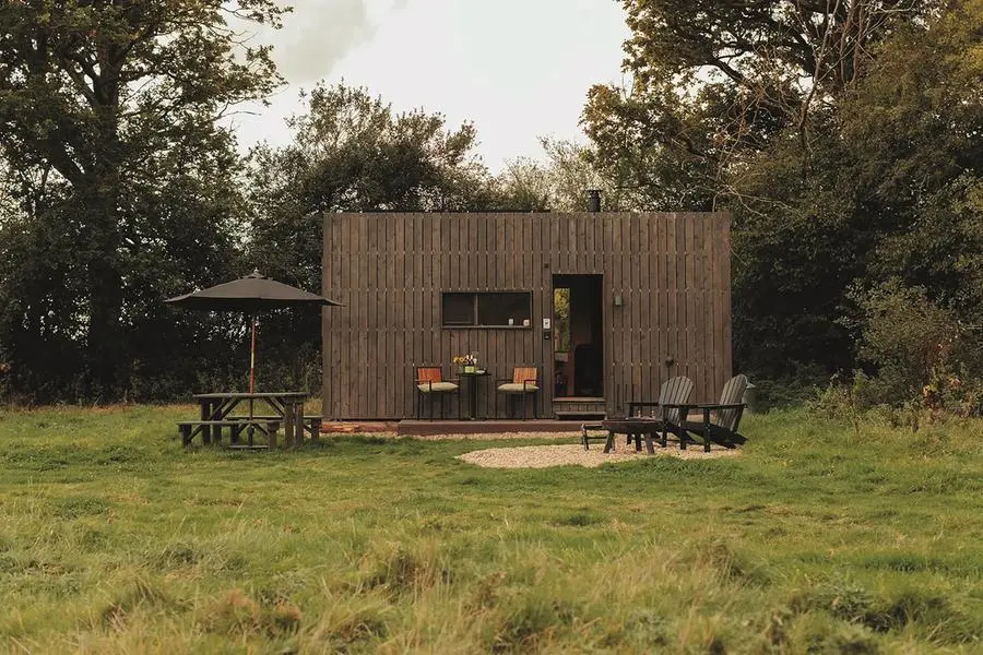 Una delle tiny house del circuito Unplugged, nel Regno Unito