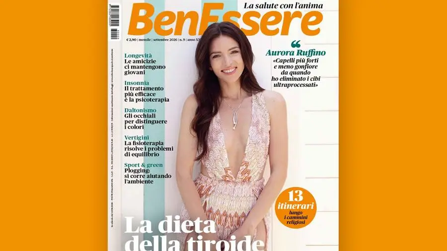 Aurora Ruffino e la dieta della tiroide nel numero di settembre