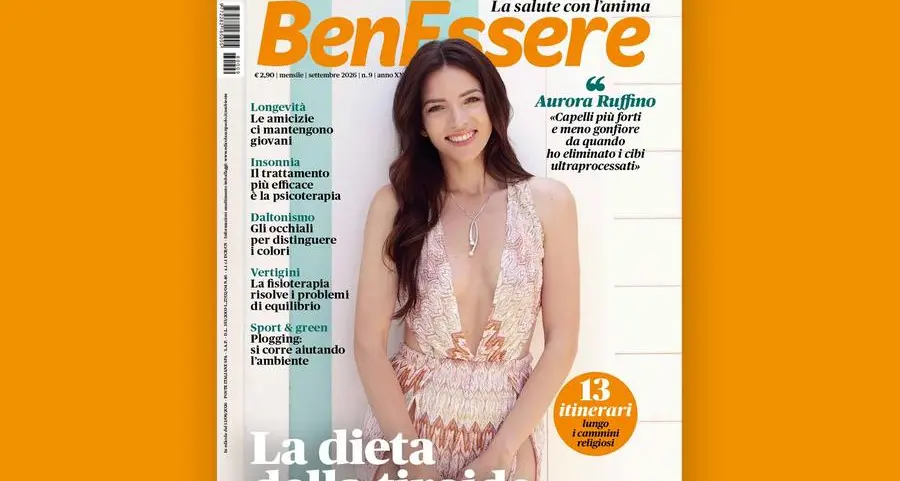 Aurora Ruffino e la dieta della tiroide nel numero di settembre