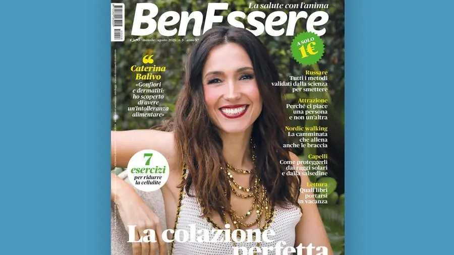 Caterina Balivo e la colazione perfetta nel numero di agosto