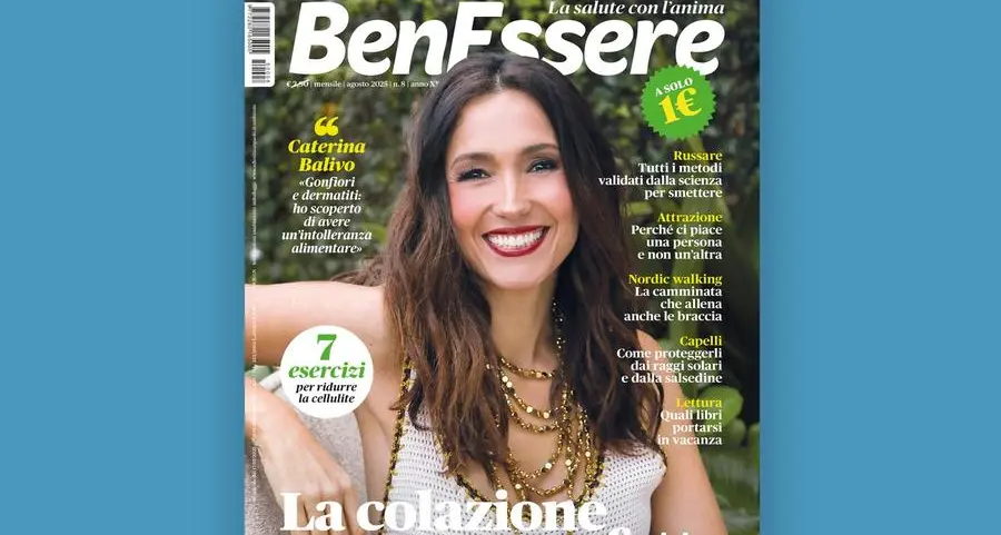 Caterina Balivo e la colazione perfetta nel numero di agosto