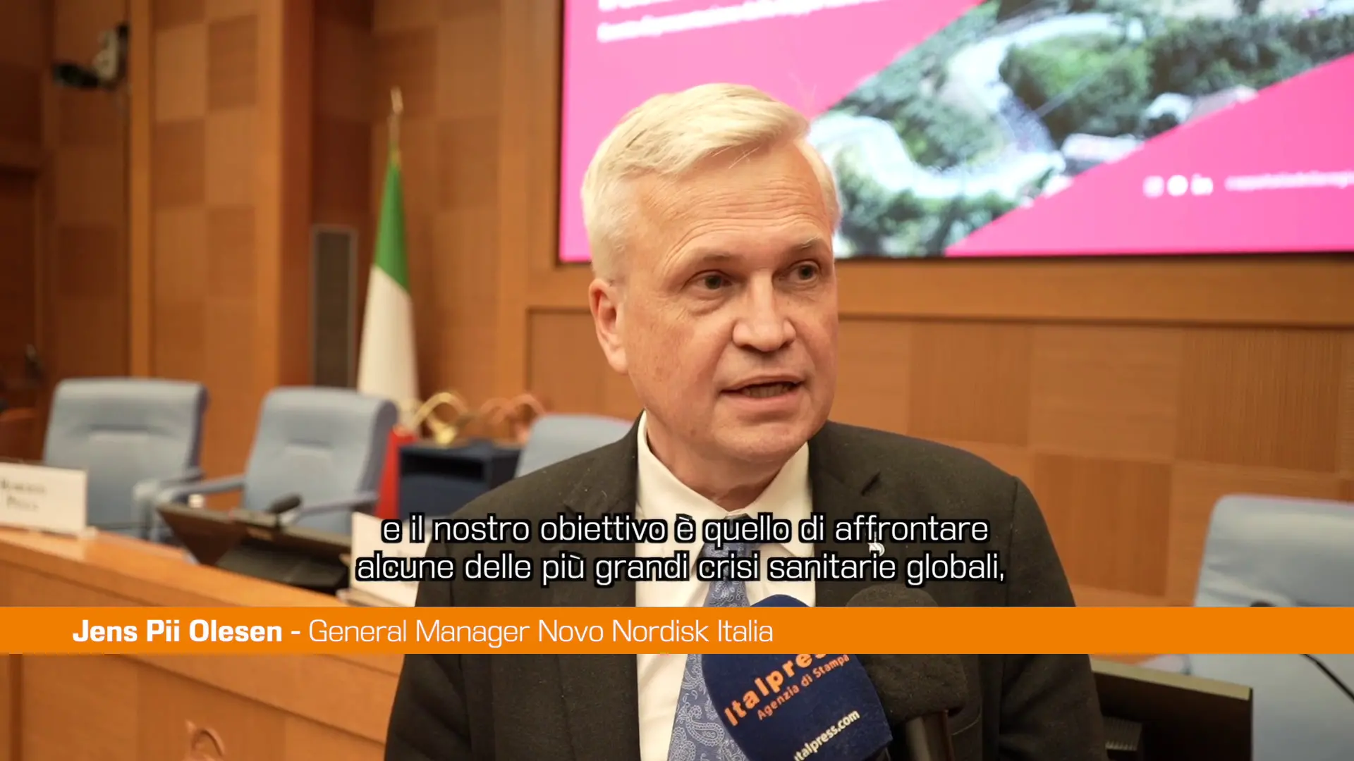 Novo Nordisk, Olesen \"Diabete e obesità in rapida crescita, prevenzione chiave\"