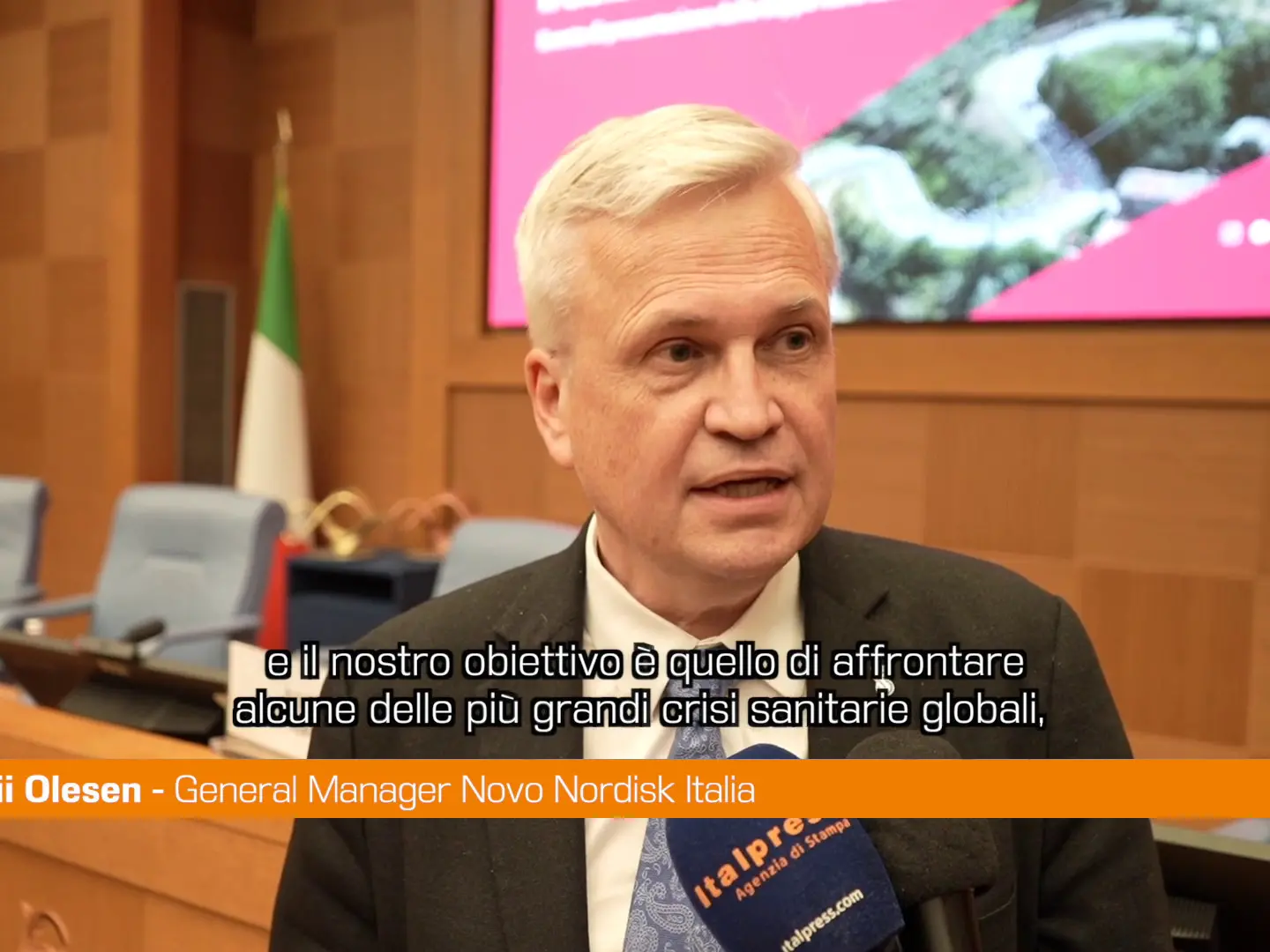 Novo Nordisk, Olesen \"Diabete e obesità in rapida crescita, prevenzione chiave\"