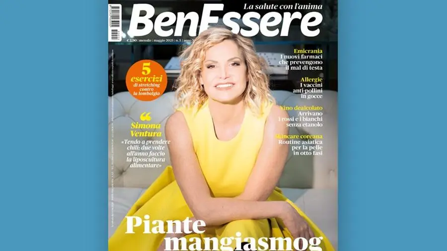 Simona Ventura e le piante mangiasmog nel numero di maggio