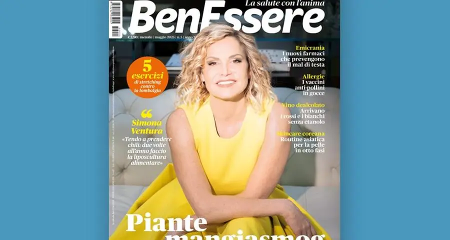 Simona Ventura e le piante mangiasmog nel numero di maggio