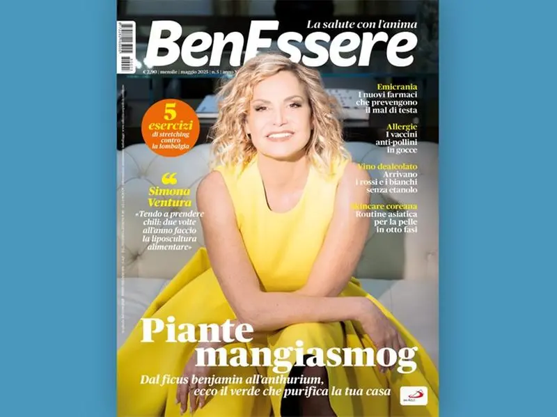 Simona Ventura e le piante mangiasmog nel numero di maggio