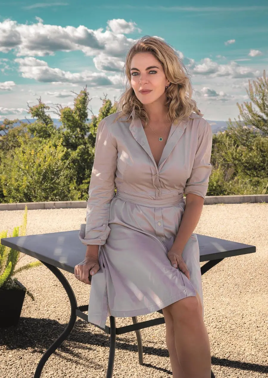 L'attrice Claudia Gerini ha dichiarato a BenEssere di essere in perimenopausa. La foto è di Adolfo Franzò.