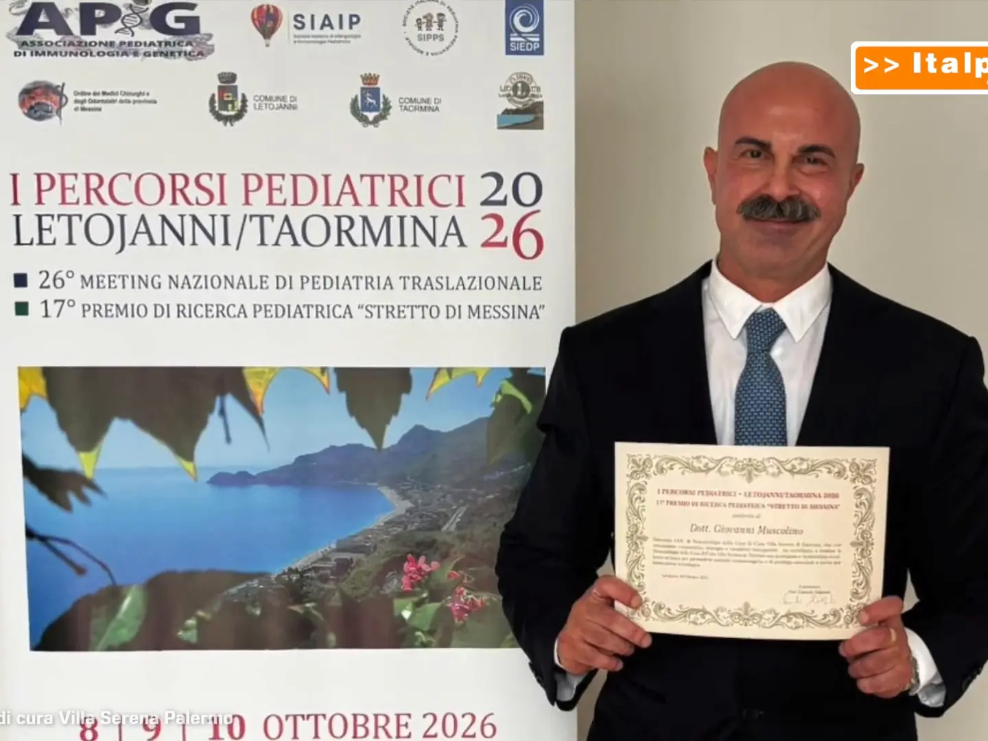 Palermo, premiati la Neonatologia di Villa Serena e il pediatra Muscolino