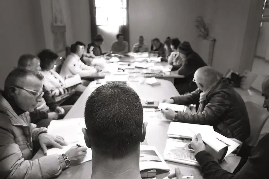 Laboratorio di scrittura creativa nel carcere di Opera (Milano) , Foto di Margherita Lazzati