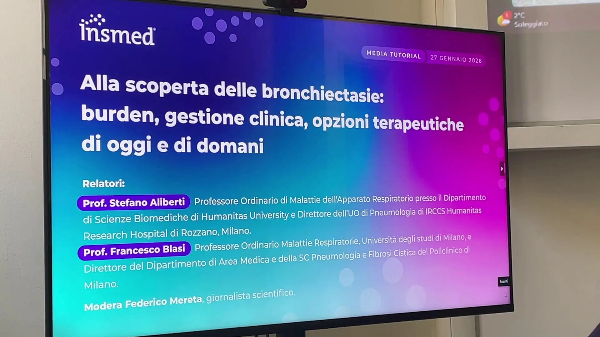 Bronchiectasie patologia diffusa ma \"senza cura\", esperti a confronto a Milano