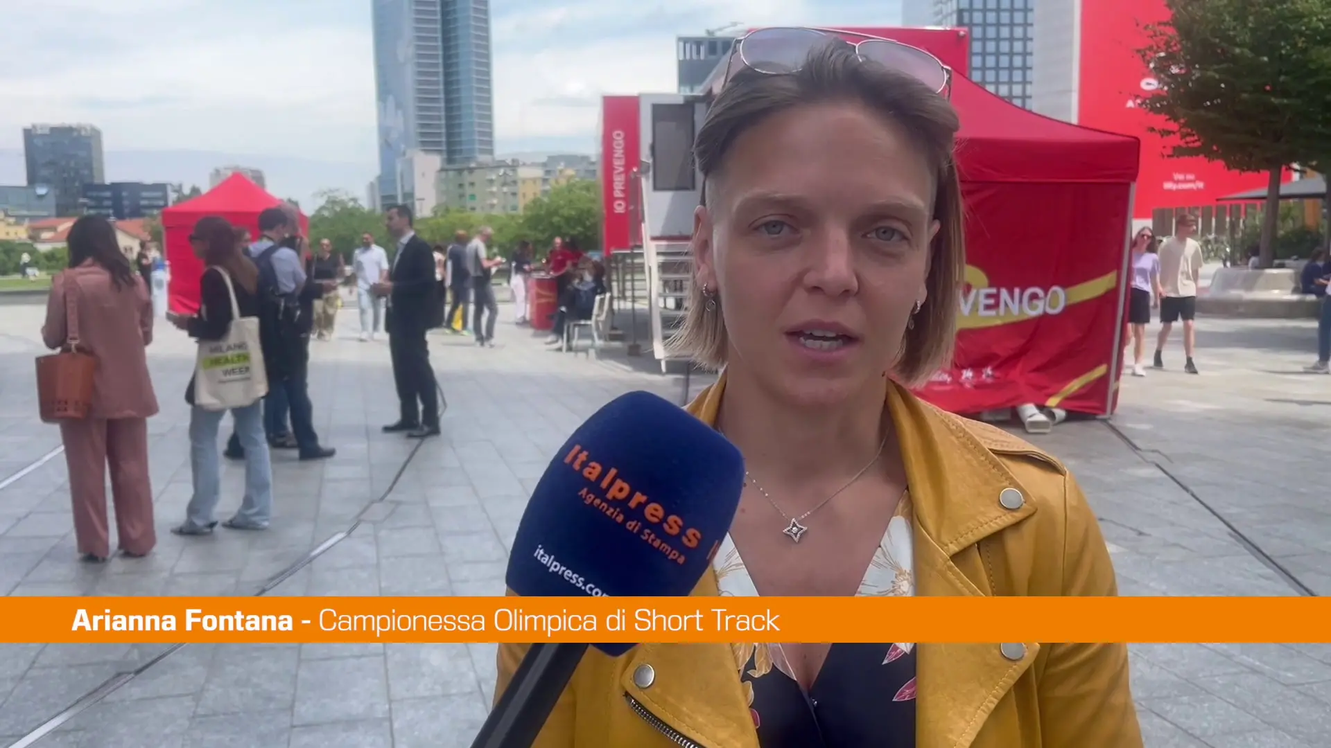 Milano Health Week, Arianna Fontana \"Utile, avvicina a sport e prevenzione\"
