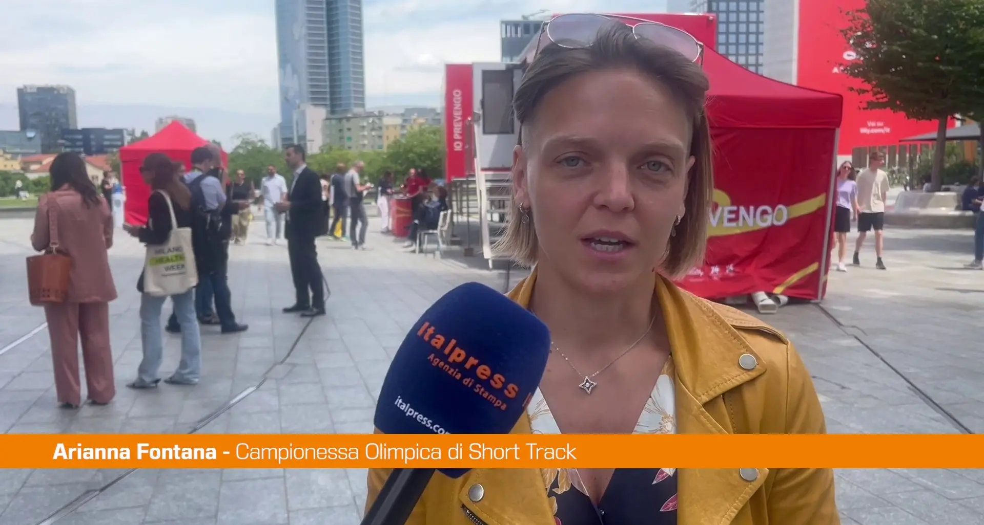 Milano Health Week, Arianna Fontana \"Utile, avvicina a sport e prevenzione\"