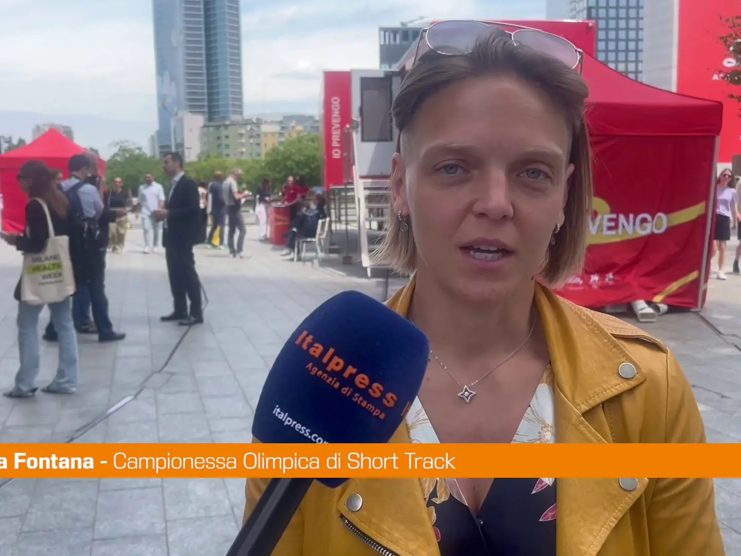Milano Health Week, Arianna Fontana \"Utile, avvicina a sport e prevenzione\"