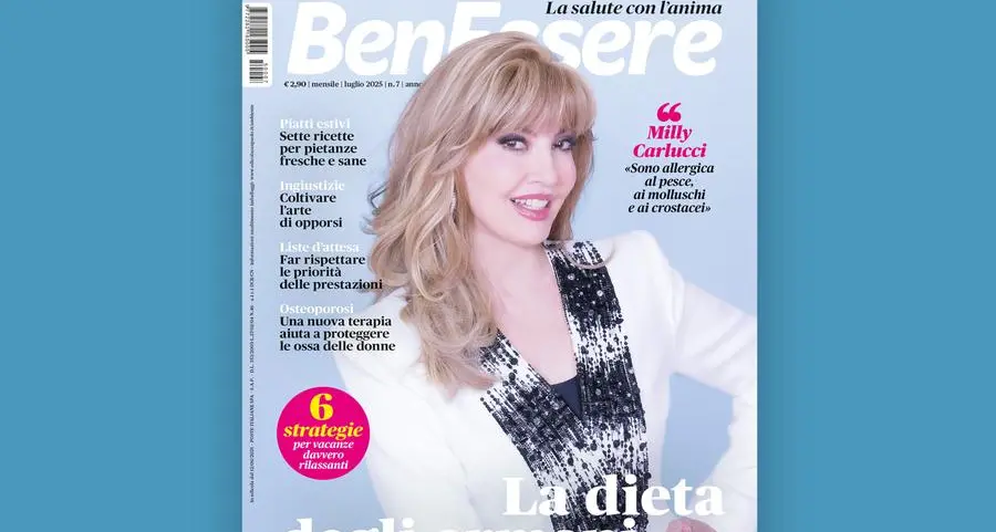 Milly Carlucci e la dieta degli ormoni nel numero di luglio