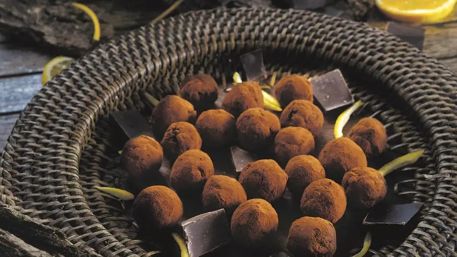 Tartufi light cioccolato e arance