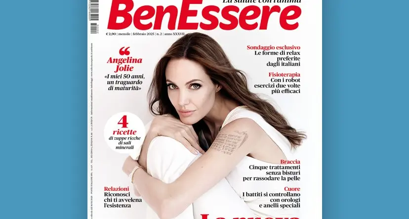 Angelina Jolie e la nuova dieta gentile sul numero di febbraio