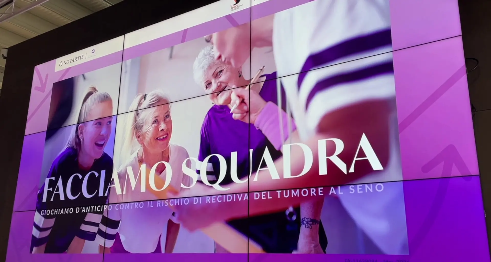 “Facciamo squadra”, campagna Novartis per giocare d’anticipo sul tumore al seno