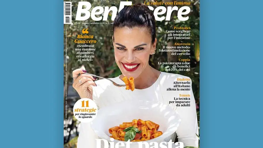 Bianca Guaccero e la diet pasta nel numero di settembre